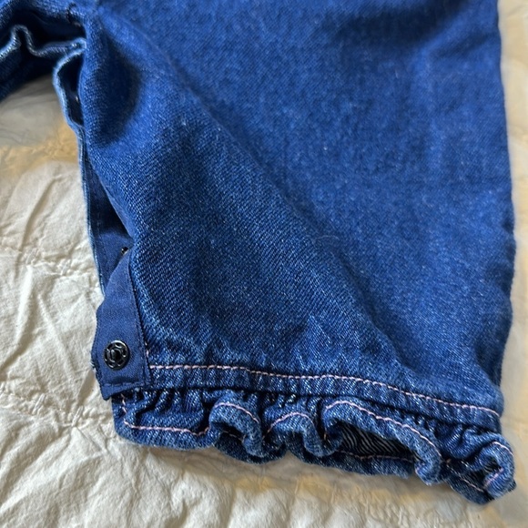 6M Vintage Jean jumper/romper baby girl princess - Picture 7 of 7